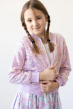 Mila & Rose - Lavender Sequin Jacket