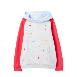 Lucas Embroidered  Hoodie - Colour Block Star