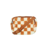 Rockahula Toffee Check Furry Bum Bag