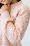 Mila & Rose - Peach Sequin Jacket