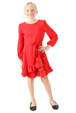 Us Angels Blush Sparkle Red Dress