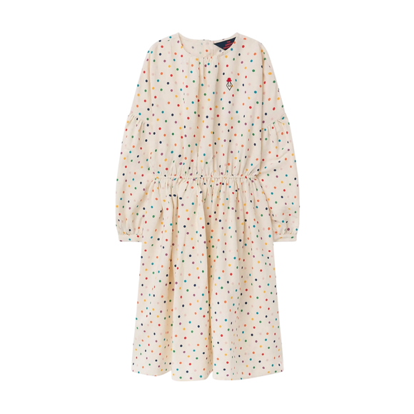 The Animals Observatory Polka Dot Linen Dress