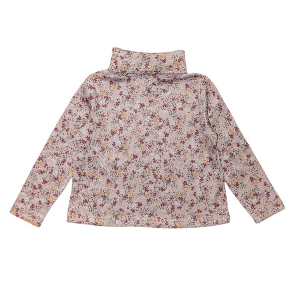 Copper Key Floral Turtleneck