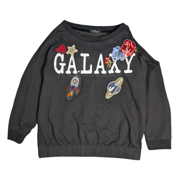 Monnalisa Galaxy Cut-Out Sweatshirt