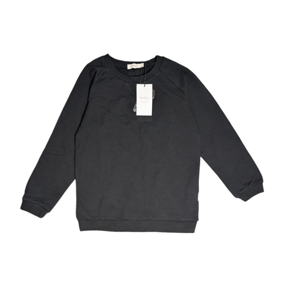 Miles the Label  Basic Sweatshirt- Black