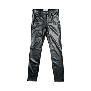 Abercrombie Faux Leather Straight Leg Pants