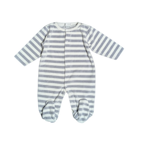 Kissy Kissy Velour Stripe Sleeper