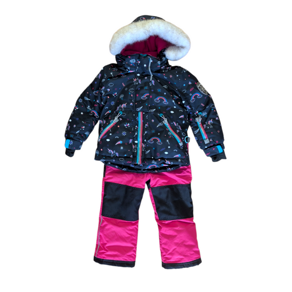 Deux Par Deux Unicorn Snowsuit