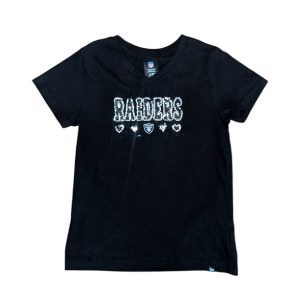 NFL Las Vegas Raiders Girls Sequin Tee