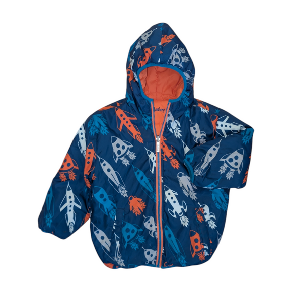 Hatley Rocketship Reversible Puffer Jacket