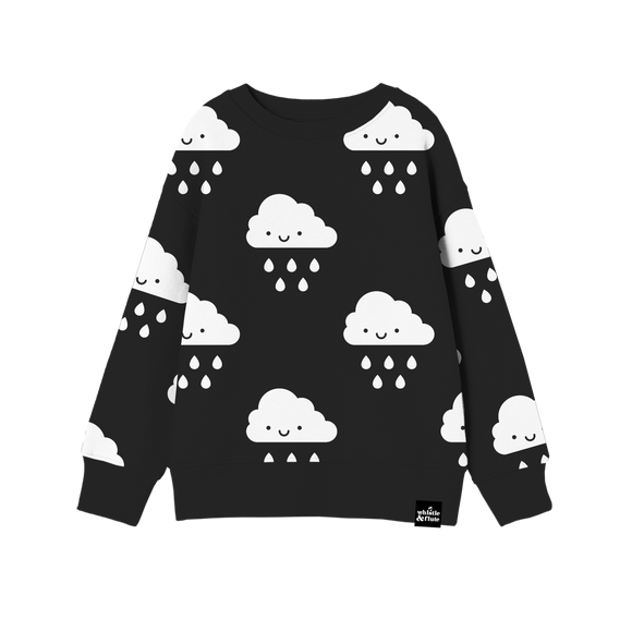 Whistle & Flute Kawaii Cloud Allover Print Sweatshirt