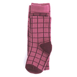 Little Stocking Co - Mulberry Grid Knit Tights