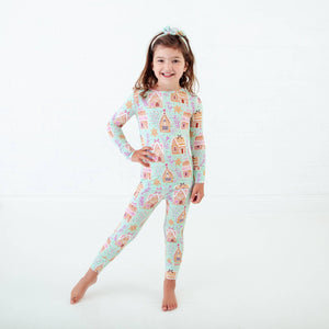 Dreamiere Gingerbread House Kids Bamboo Pajamas