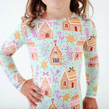 Dreamiere Gingerbread House Kids Bamboo Pajamas