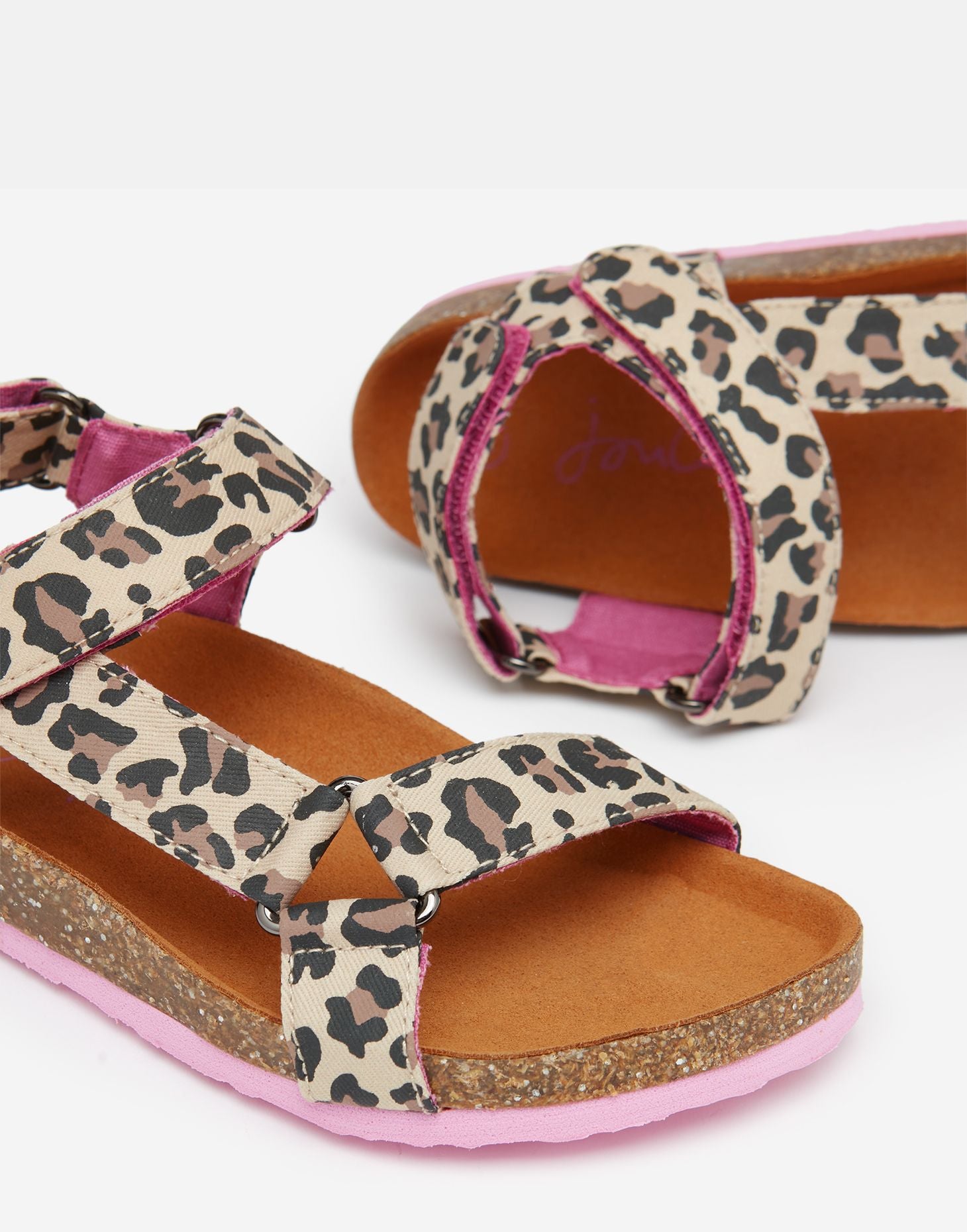 Joules leopard deals print sandals