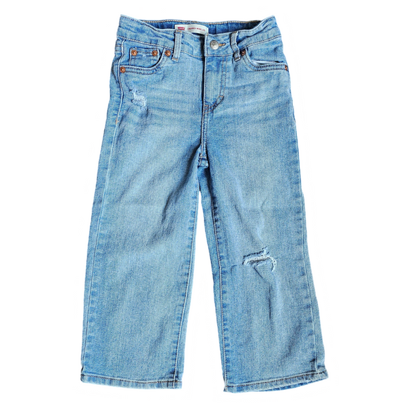 Levis Cropped Wide Legged Jeans