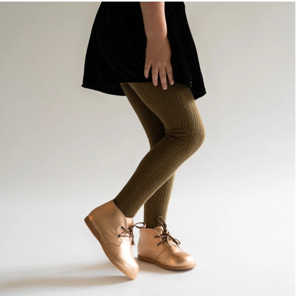 Brown cable shop knit leggings