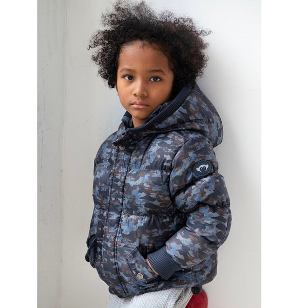 Appaman Puffy Coat Bayou Camo Little White Sneakers