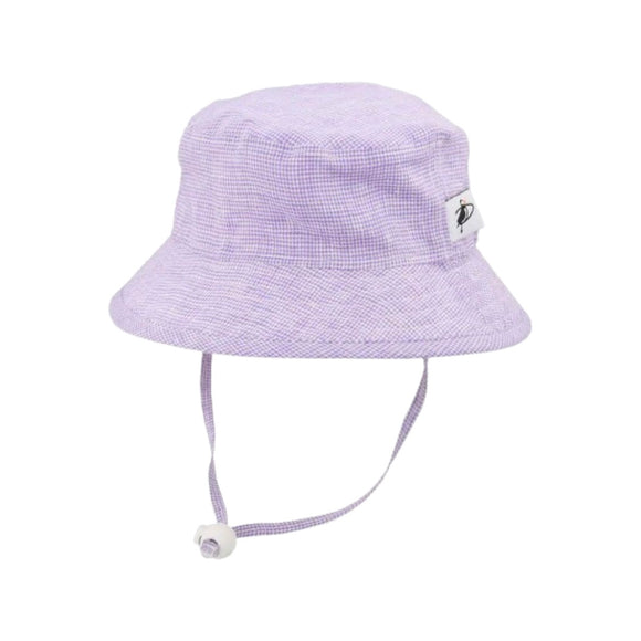 Puffin Gear Camp Hat - Summer Day Linen - Lavender Check