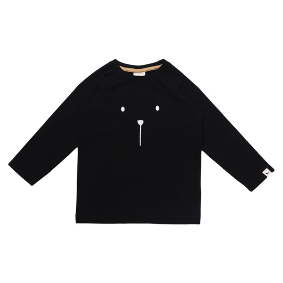 Turtledove London - Black 3D Bear Top